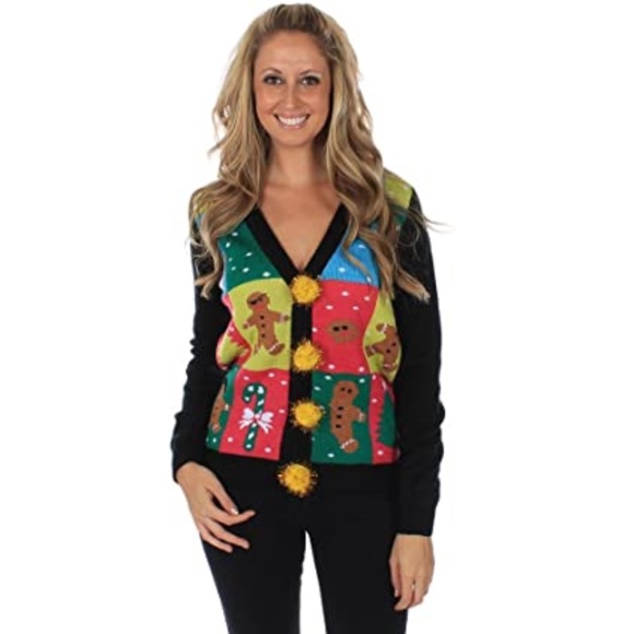 NWT Tipsy Elves Ugly Holiday Cardigan Sweater - Picture 1 of 10